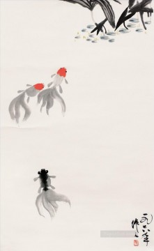 Animaux œuvres - Poissons de poisson rouge de Wu Zuoren